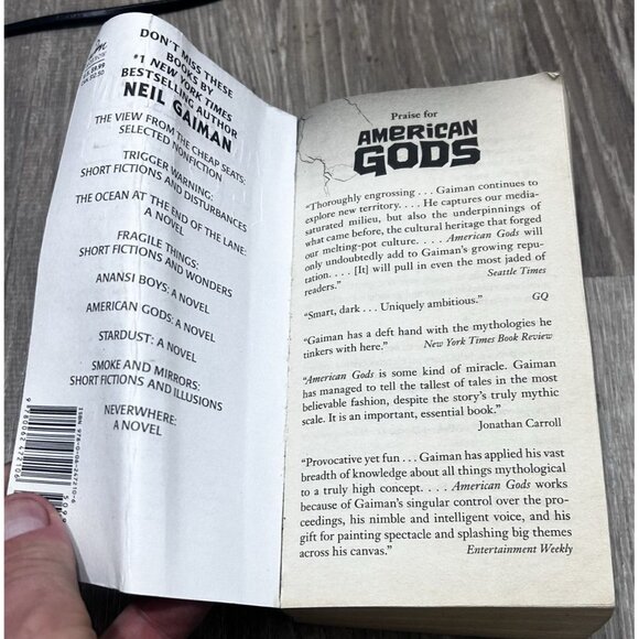 American Gods The Bestselling Underground Novel By Neil Gaiman Paperback - Picture 3 of 6
